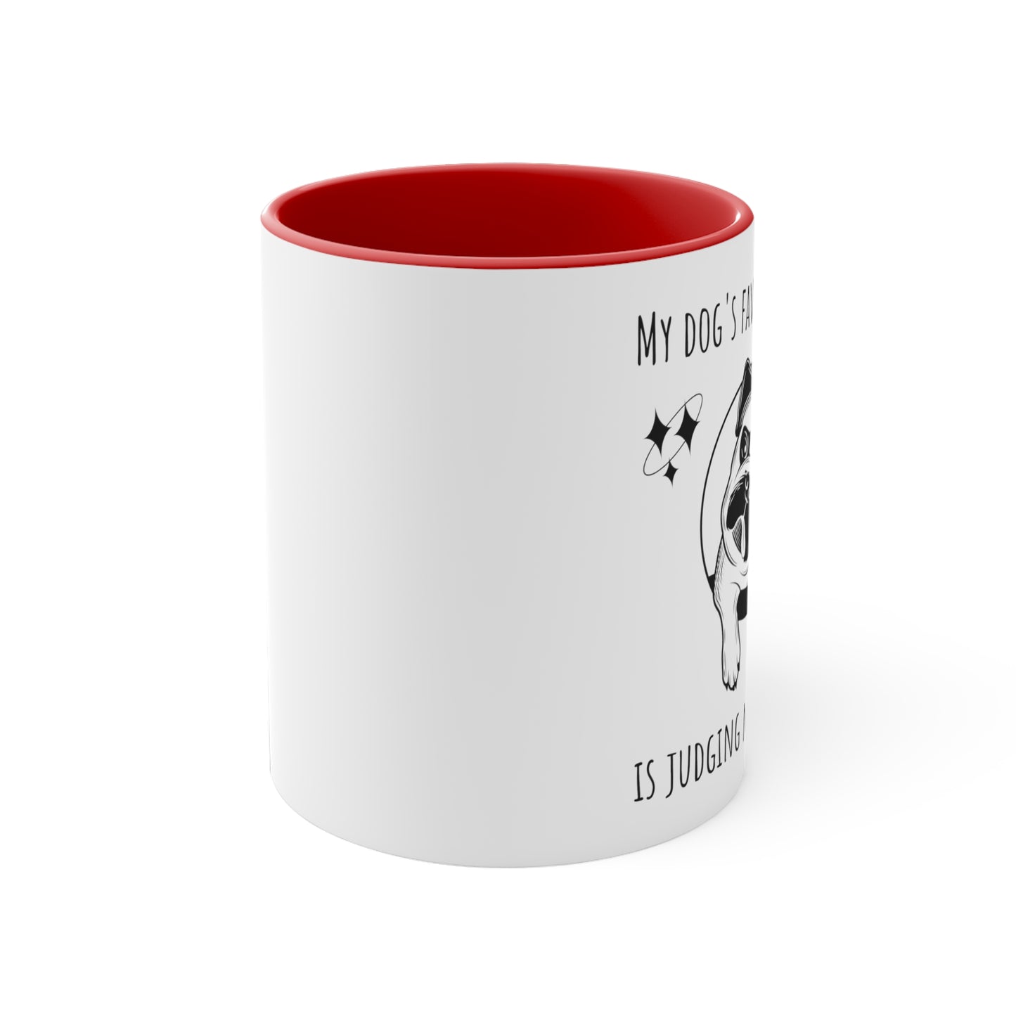 "The Silent Judge" Accent Coffee Mug, 11oz