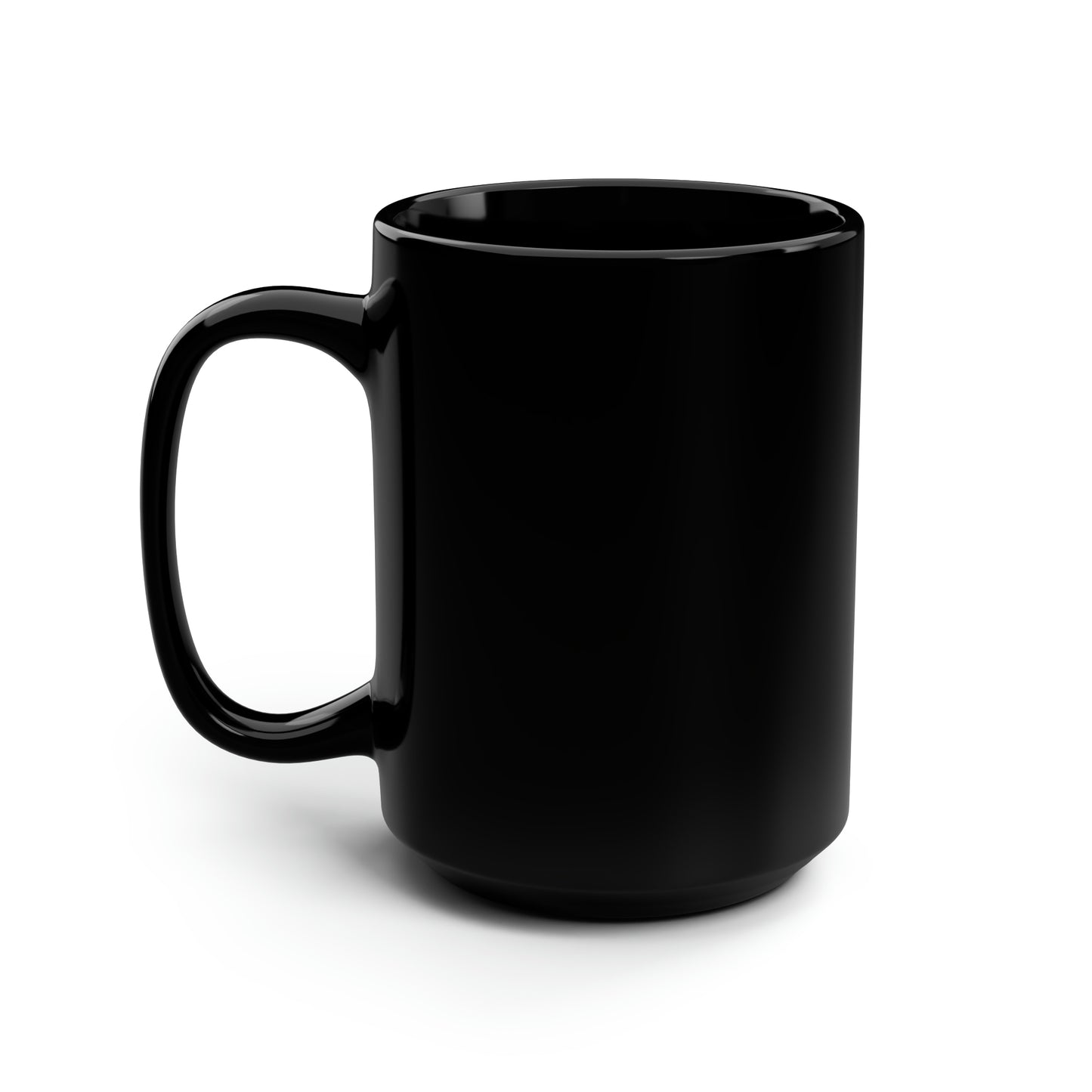 Oh Happy Day! Black Mug, 15oz