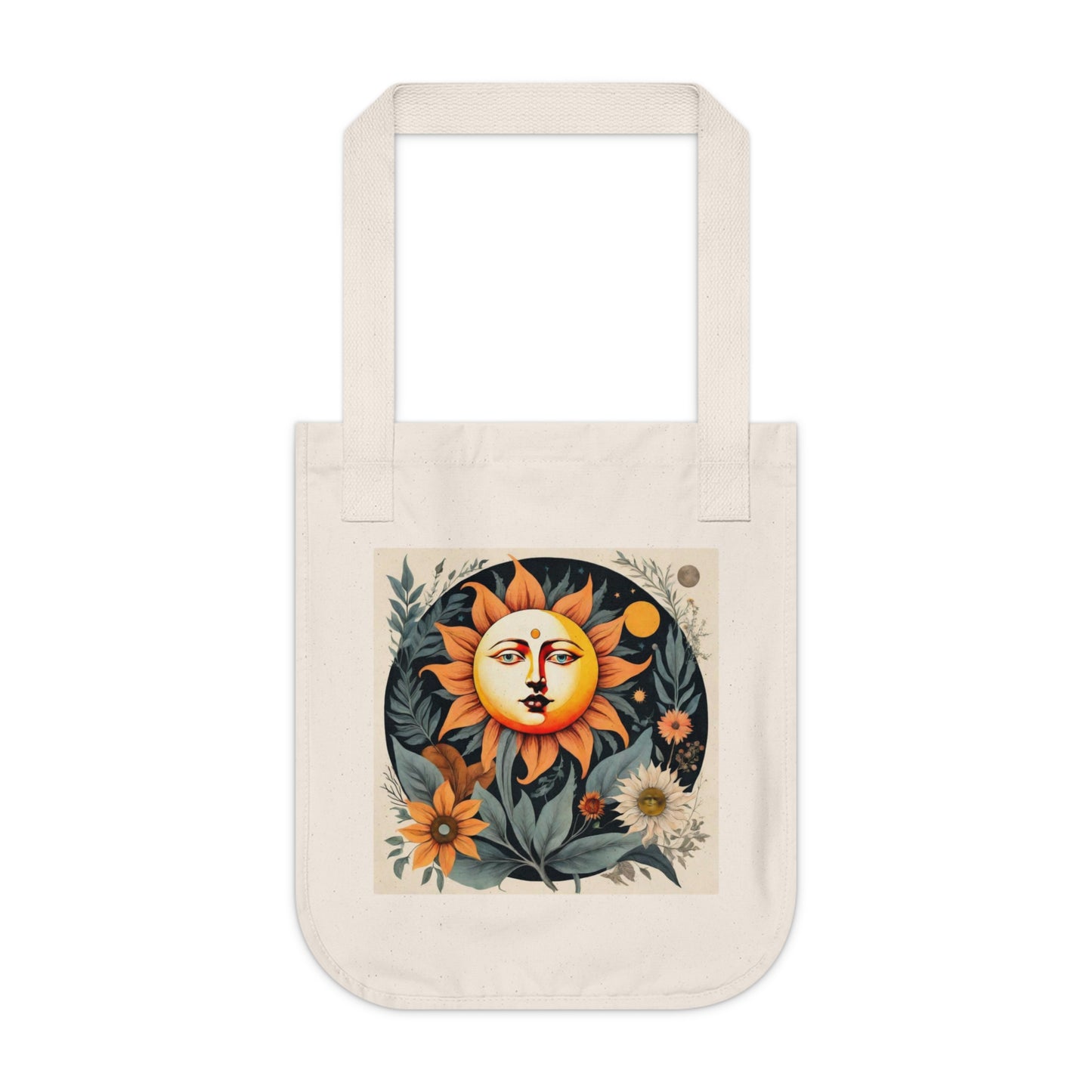 "Sunlit Blooms" Organic Canvas Tote Bag