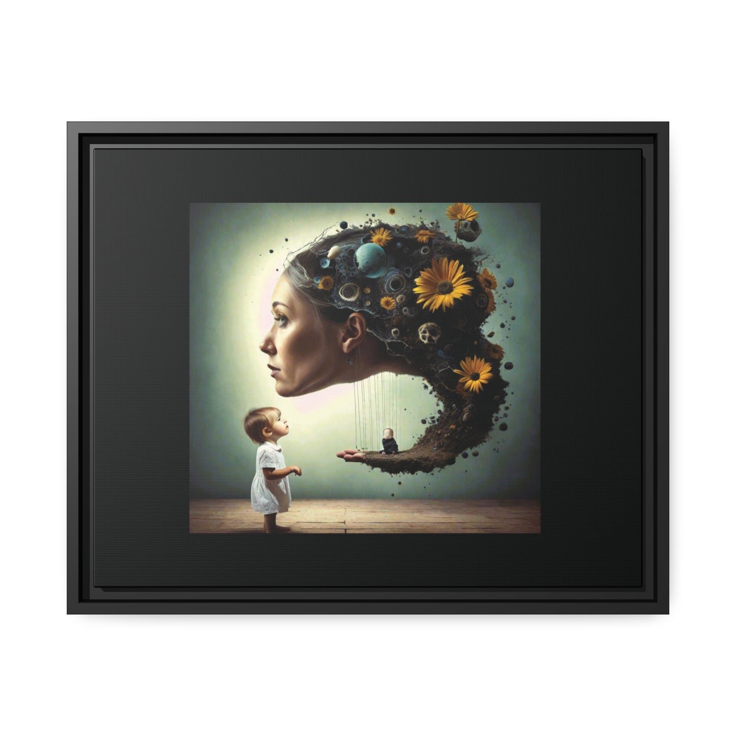 "Within Mother Earth" Matte Canvas, Black Frame, 20 x 16 (Horizontal)