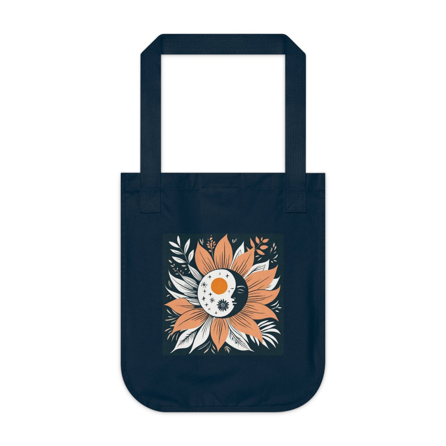 "Lunar Blossoms" Organic Canvas Tote Bag