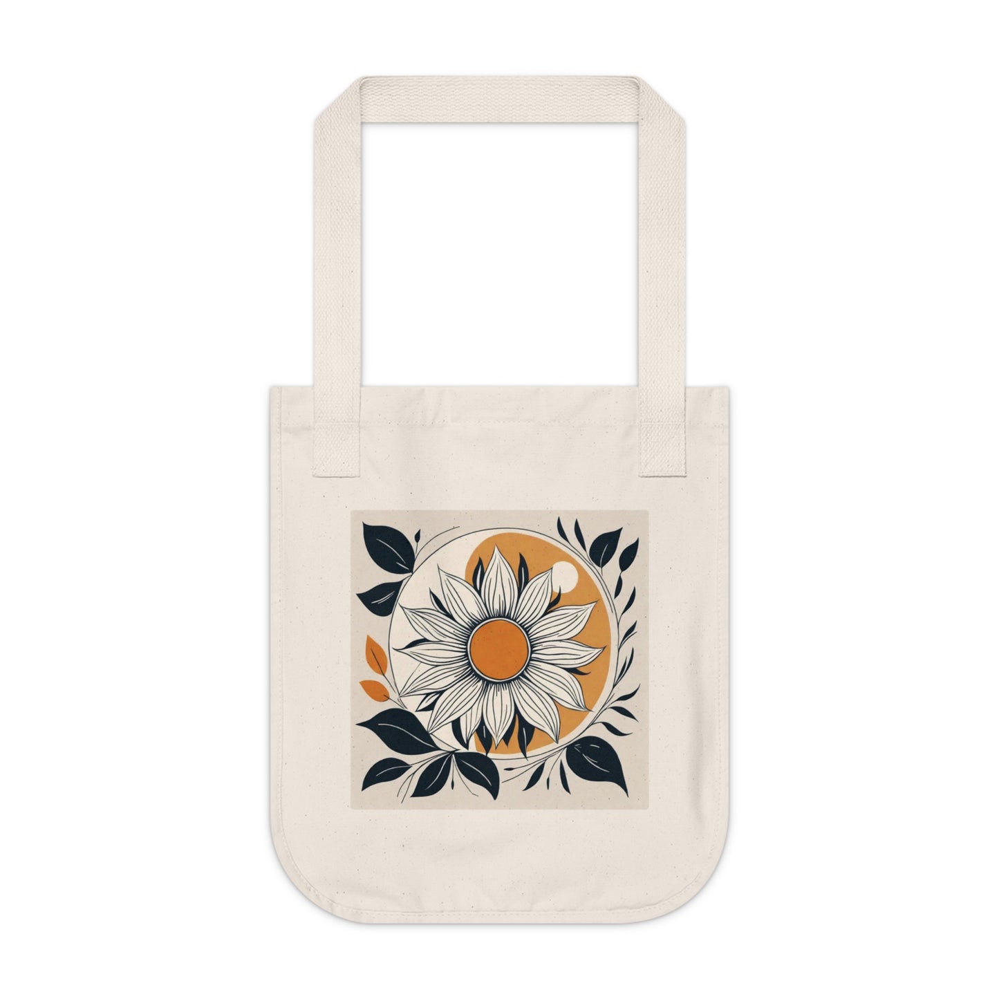 "Sunny Serenity" Organic Canvas Tote Bag