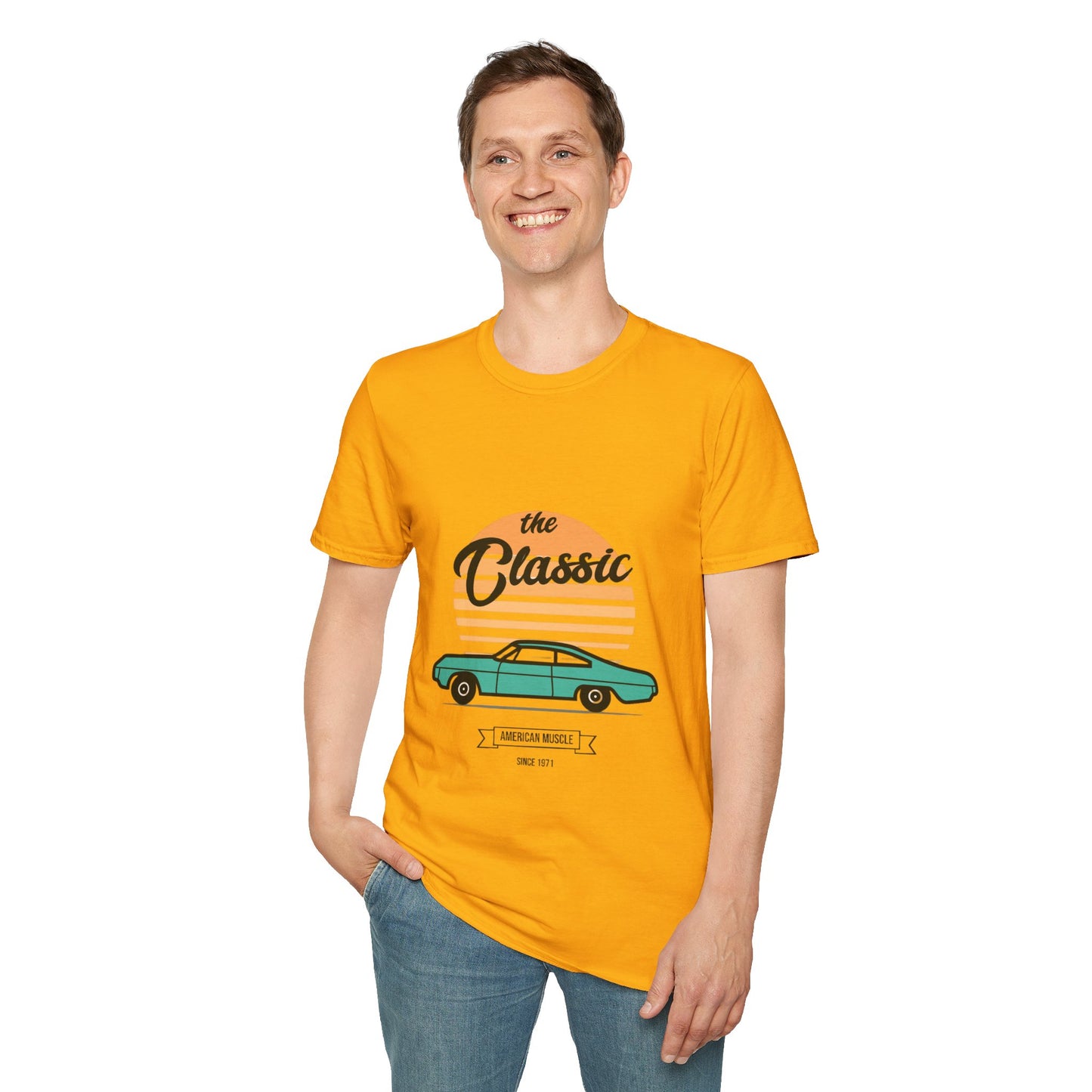 "Rev up that Classic Car" Retro Tee