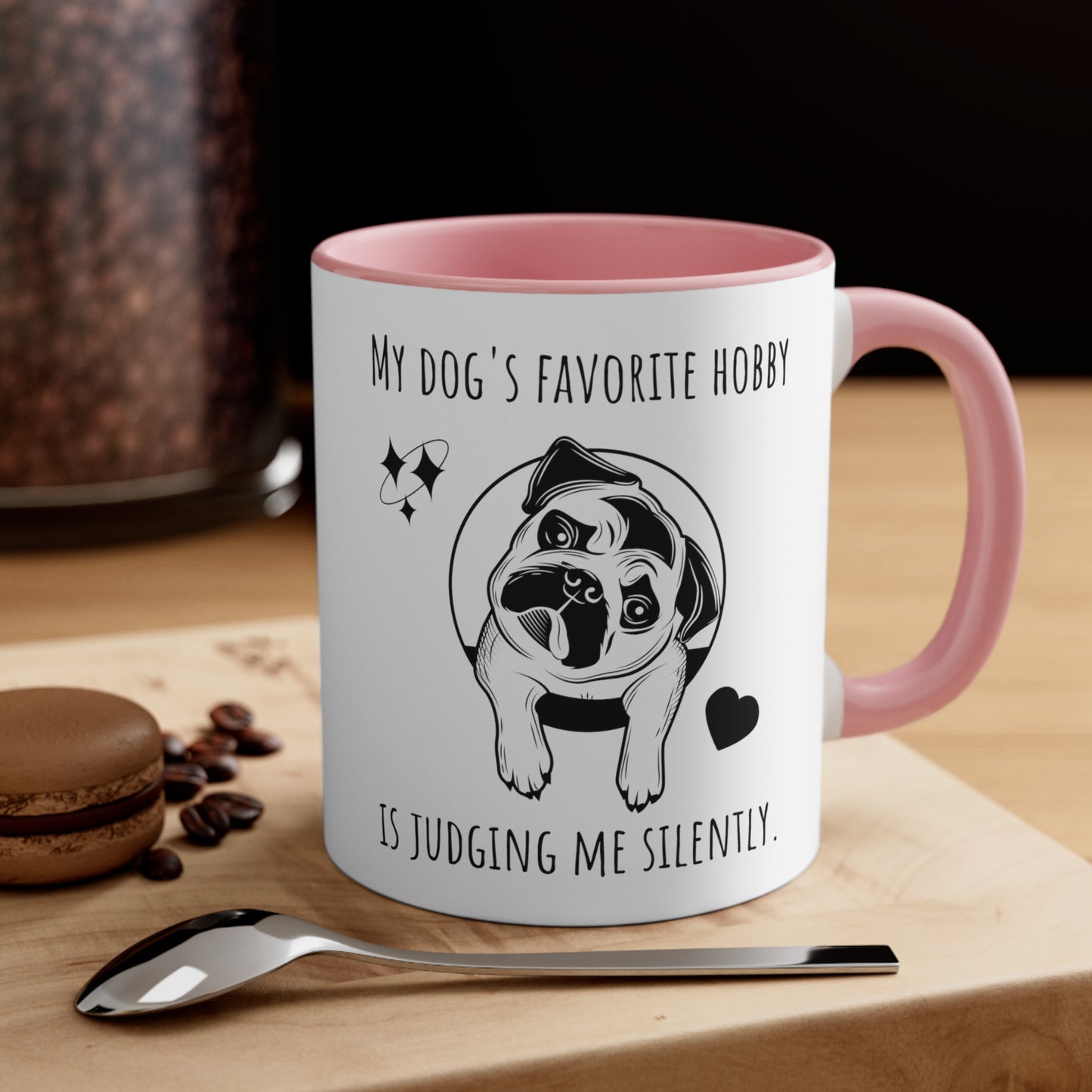 "The Silent Judge" Accent Coffee Mug, 11oz