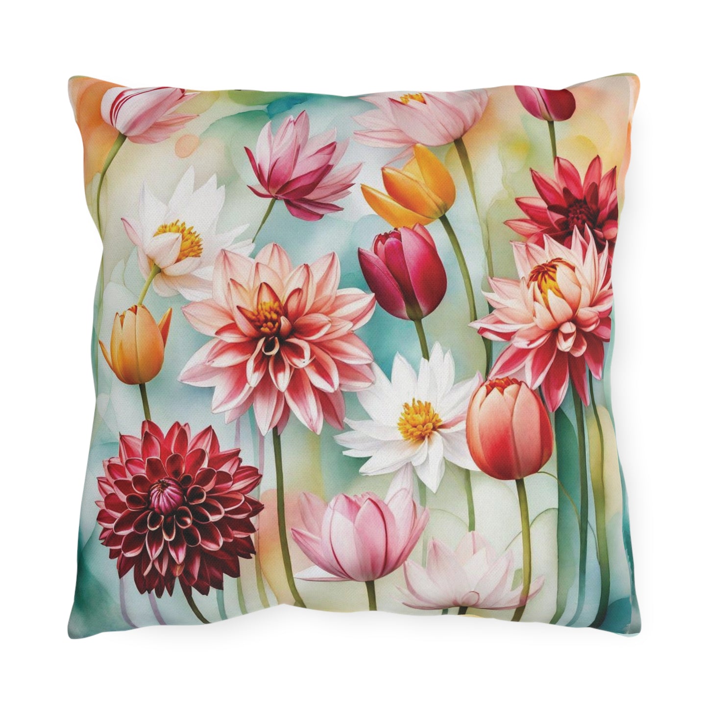 "Floral Fantasia" Outdoor Pillow