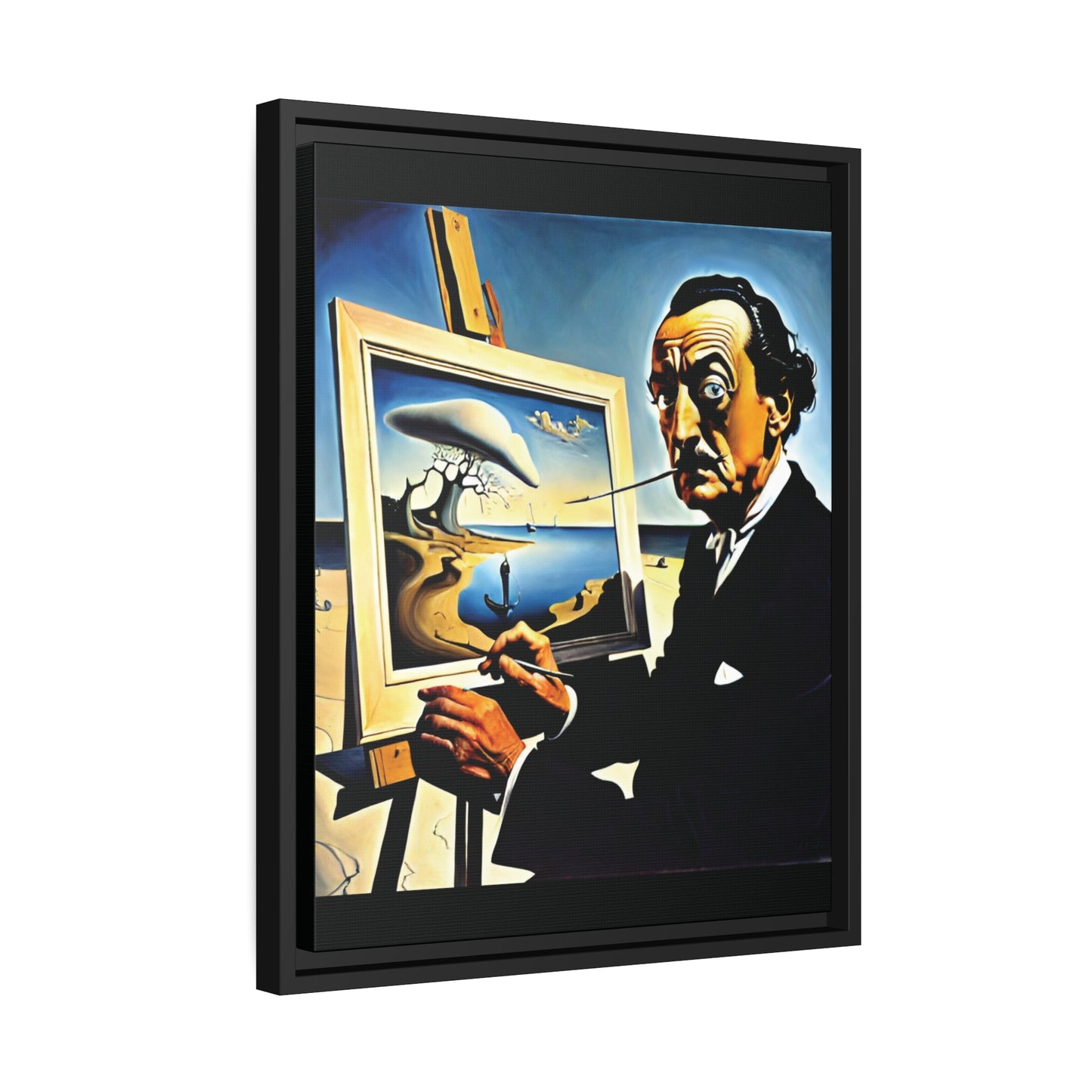 "Salvador's View" Matte Canvas, Black Frame, 16 x 20 (Vertical)