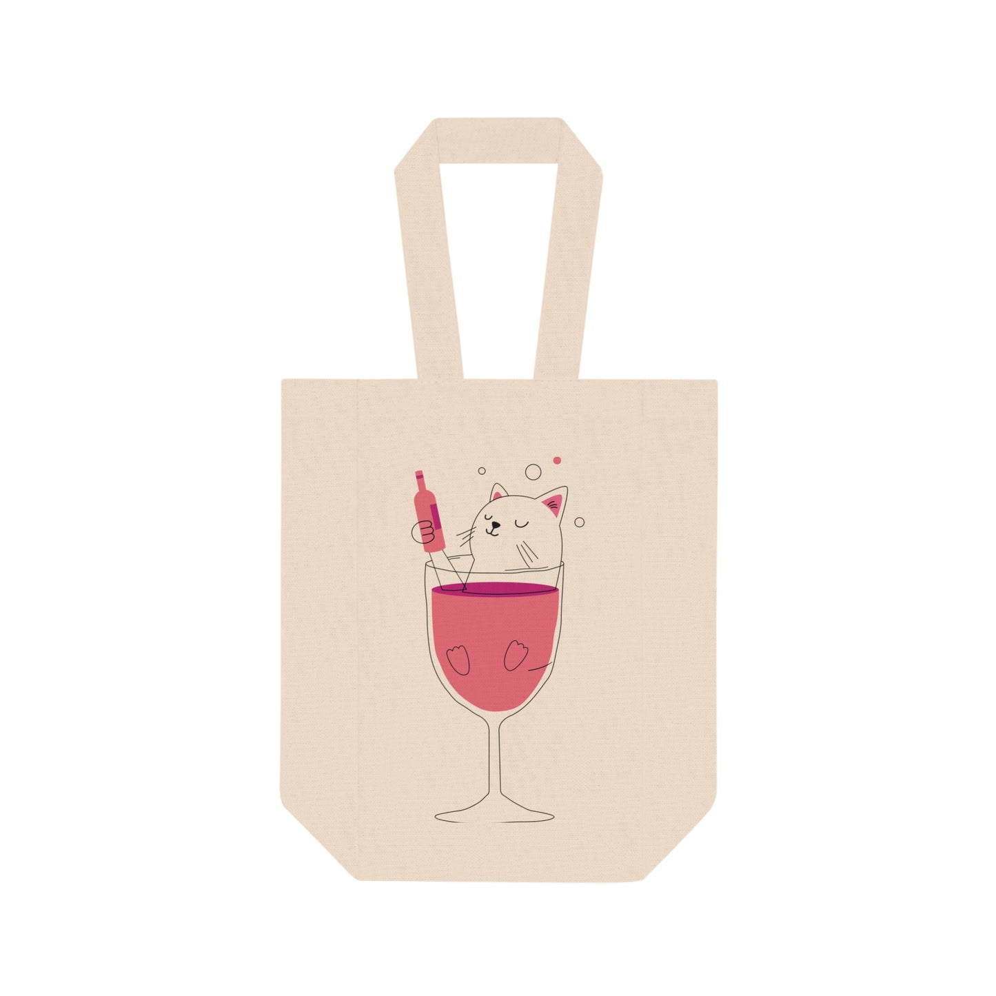 "Double The Wine" Tote Bag