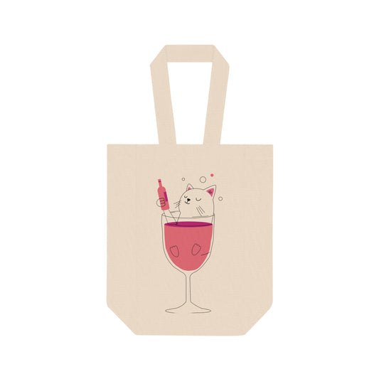 "Double The Wine" Tote Bag