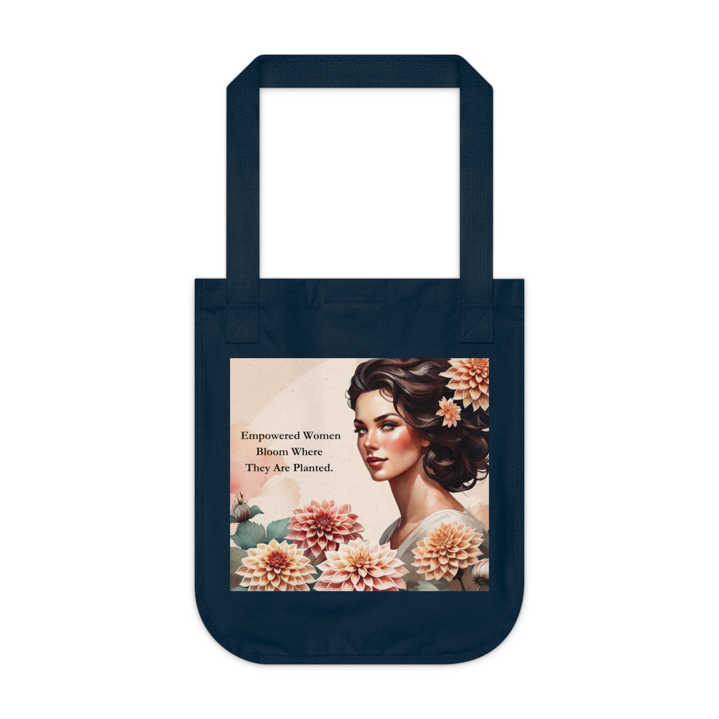 "Blossomed Reflections" Organic Canvas Tote Bag