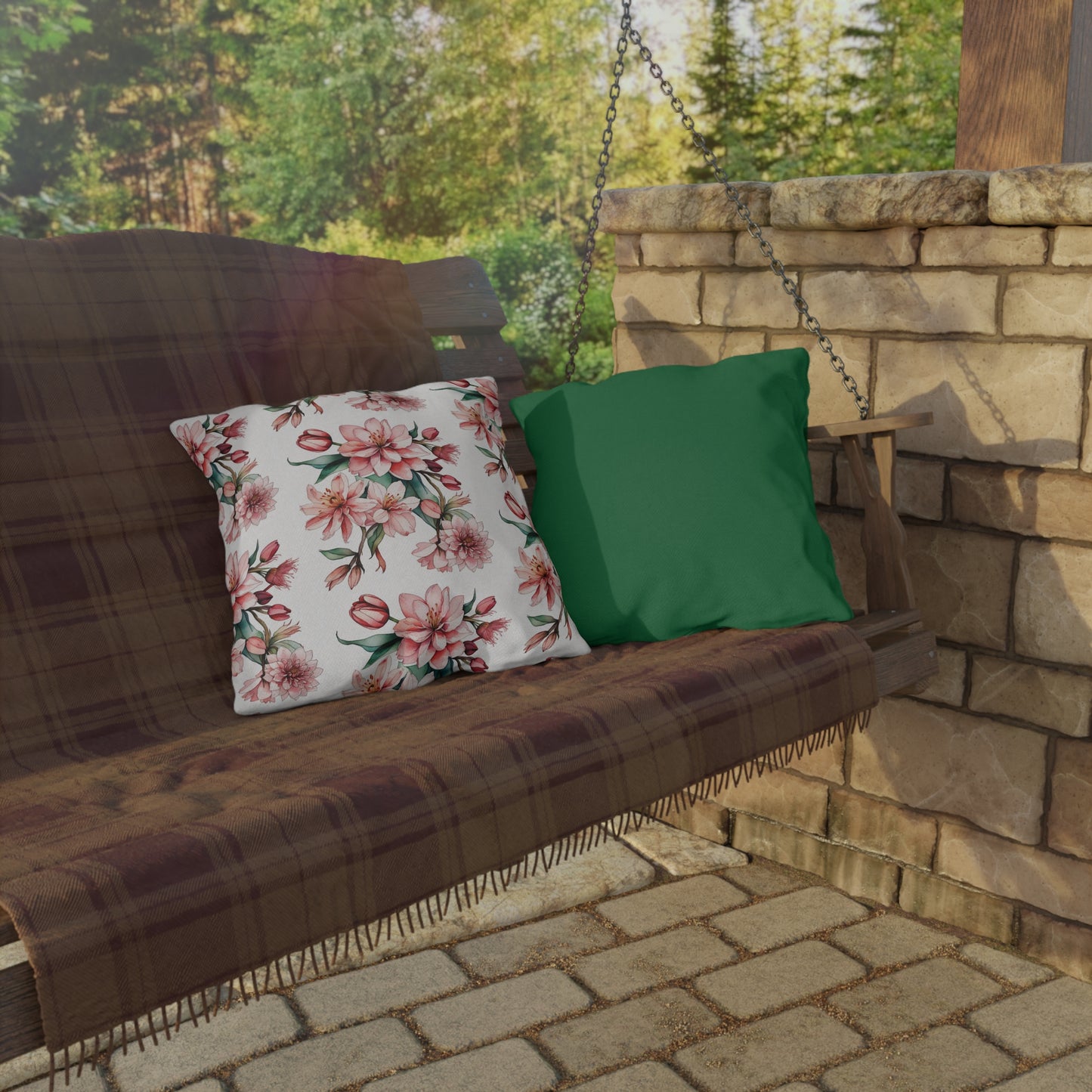 "Spring is in Bloom" Outdoor Pillow