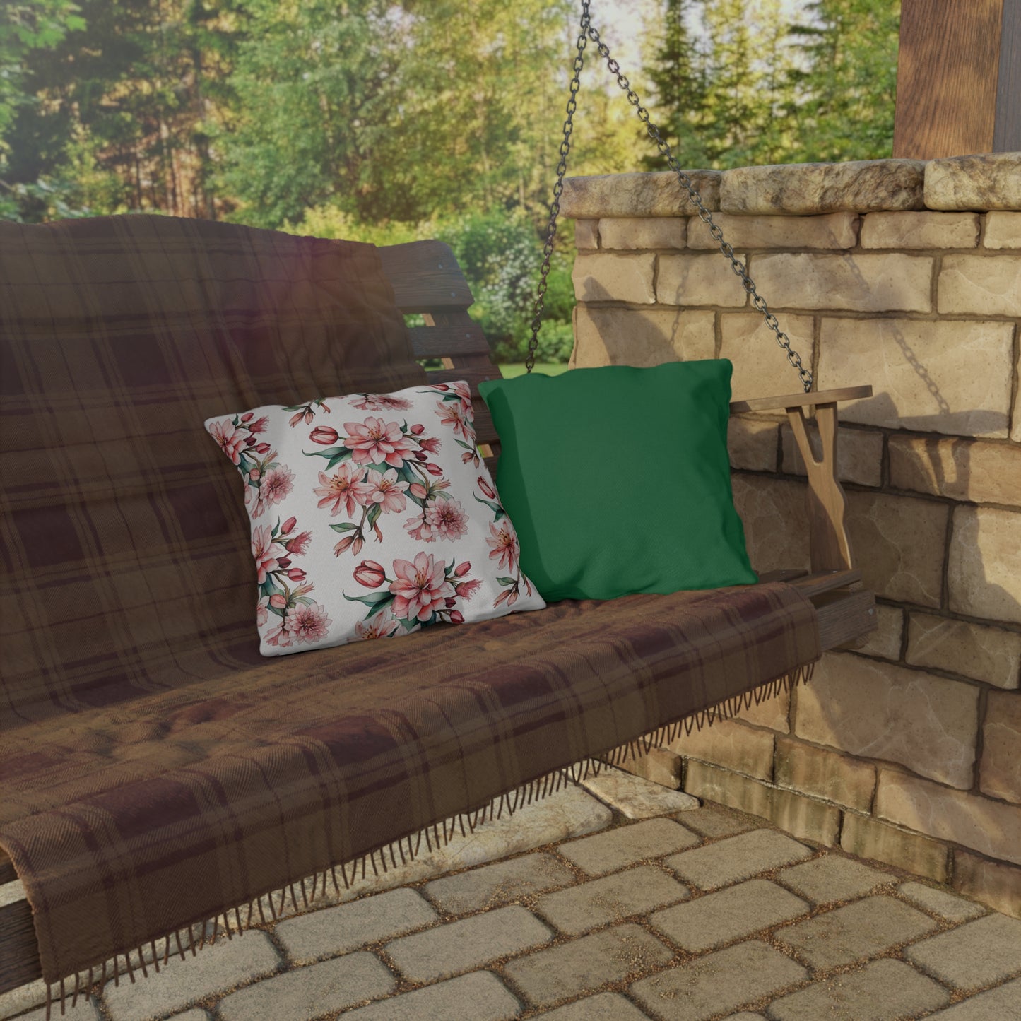 "Spring is in Bloom" Outdoor Pillow