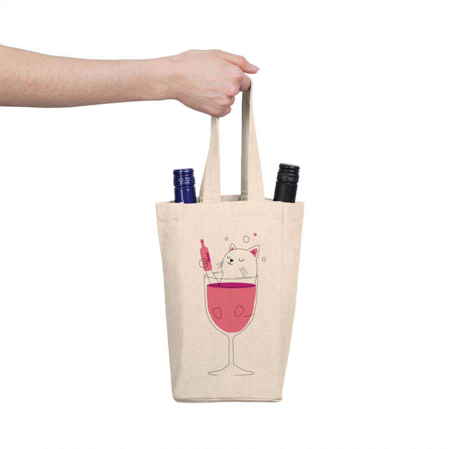 "Double The Wine" Tote Bag